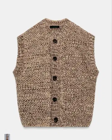 ZARA 청키 니트 베스트 M
