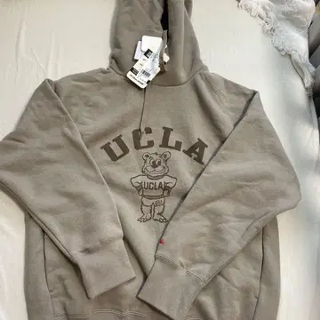 UCLA 양면 프린트 맨투맨 후드티 속기모 곰 S