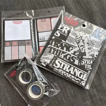 Stranger Things 손수건 마스킹 테이프 메모지 세트 3종