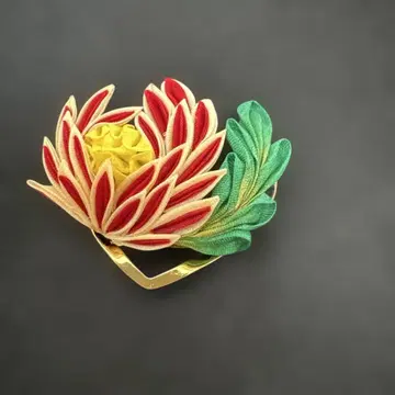 꽃 디자인의 일본 정통의상 소품 앤티크