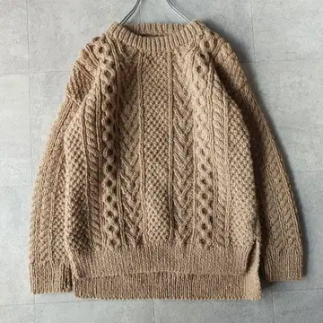 새상품급 언그리드 Ungrid 네팔제 핸드 니트 F 손뜨개질