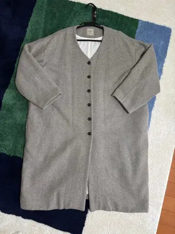 Samantha mos2 그레이 베이지 롱 코트