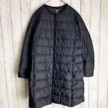 유니클로 울트라 라이트 다운 자켓 롱 블랙