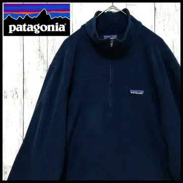 파타고니아 플리스 자켓 L 하프 지퍼 빈티지 네이비