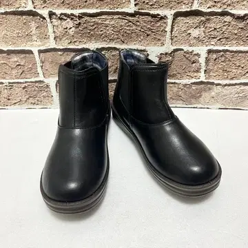 Bellfort 숏부츠 23.5cm 블랙 사이드 고어 통굽 미끄럼 방지