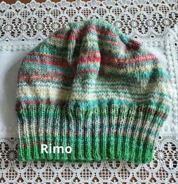 손뜨개질 니트 모자 니트 캡 오팔 털실 삭스얀 opal