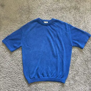 BEAUTY&YOUTH 파랑 반팔 니트