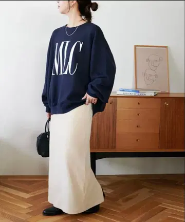 Discoat 컷 콜 내로우 스커트