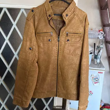 PU 레이저 라이더 자켓