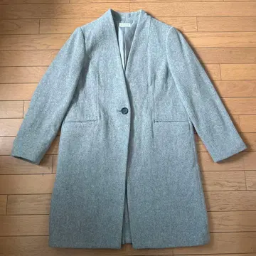 플라스테 사이즈 L 그레이 코트 여성용