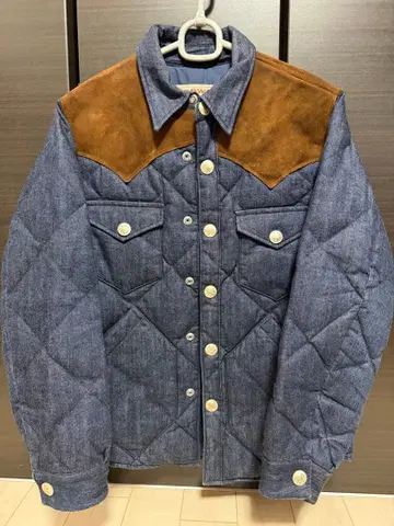 Sugar Cane 다운 자켓 S 사이즈 가죽 요크