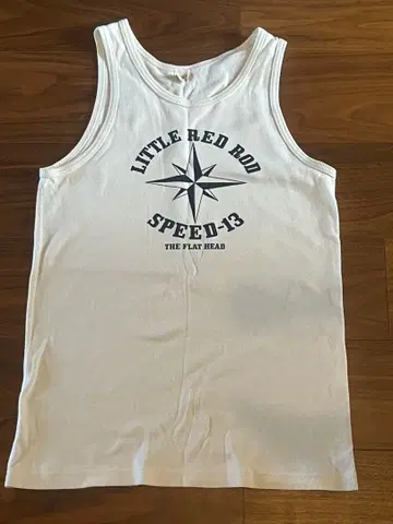 THE FLAT HEAD SPEED-13 화이트 탱크탑