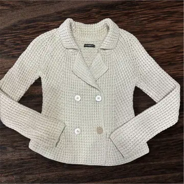 EP COMPANY 니트 테일러드 자켓 크림색