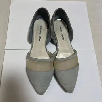 오데트 에 오딜 그레이 플랫슈즈
