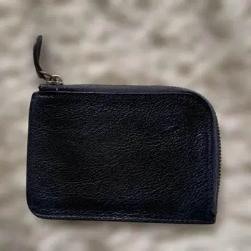 일 비종떼 블랙 가죽 미니 지갑