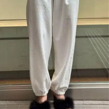 roku 6 로쿠 코튼 우라케 개더 팬츠 스웨트 팬츠