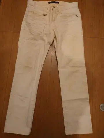 roarguns 로아 스트레치 화이트 데님 팬츠 L