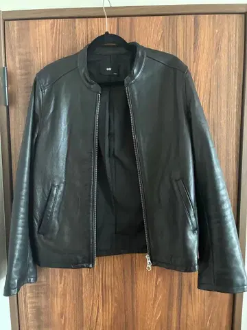 HARE 블랙 가죽 자켓 L 사이즈