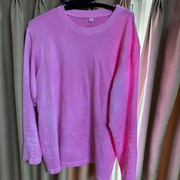 GU M 핑크 그라데이션 긴팔 티셔츠