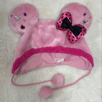 디즈니 미니 팬캡 핑크 도트