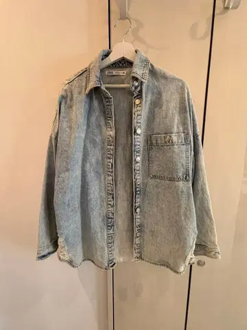 ZARA 데님 자켓 오버 사이즈 S 사이즈