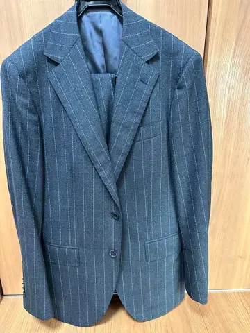 BEAMS F 스트라이프 수트 그레이 46