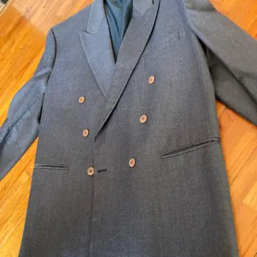 ANGELICO 더블 브레스트 정장 자켓 그레이