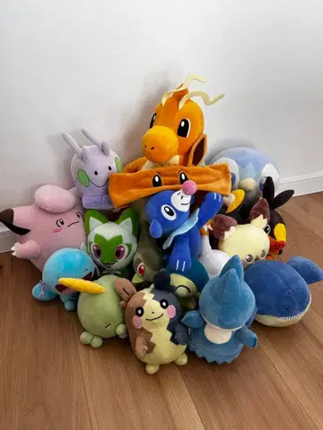 포켓몬 봉제 인형 세트 17개 덤