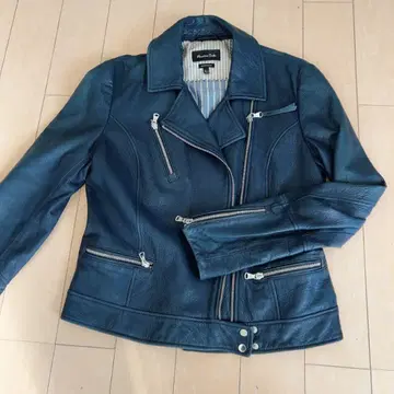 Massimo Dutti (마시모 두띠) 가죽 라이더 자켓