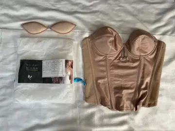 브라이덜 블룸 뷔스티에 코르셋 베이지