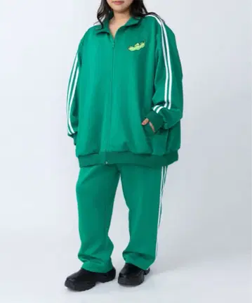 PUNYUS 후드 저리 상하의 그린 컬러