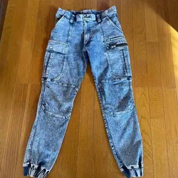 도라이치 작업복 데님 조거 카고 팬츠 8922