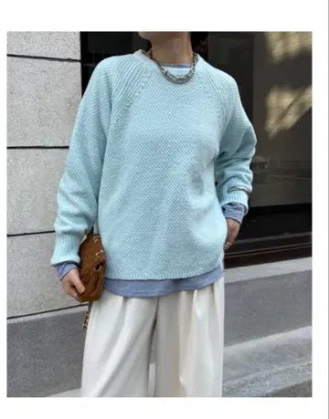 [ 미착용 ] DOU DOU 니트 풀오버 프리 사이즈