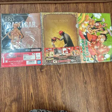 [ 미사용 새상품 ] ONE PIECE FILM RED 클리어 파일 세트