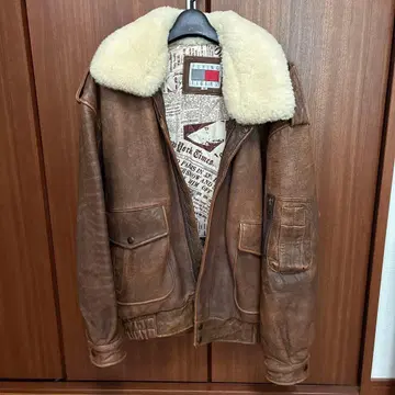 90s G-1 빈티지 가죽 자켓 플라이트 자켓 양가죽 M 사이즈