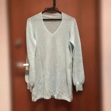 mon chou chou 캐시미어 100% 민트 그린 L 튜닉