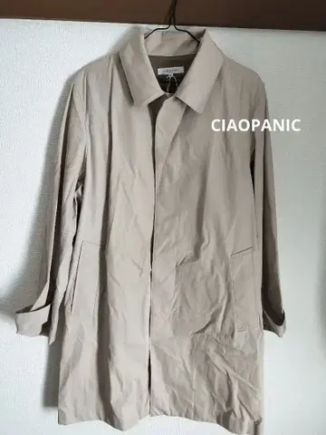 [ 미사용 새상품 ] CIAOPANIC 베이지 트렌치코트 허리 벨트 없음