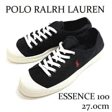 새상품 랄프 로렌 ESSENCE 100 캔버스 스니커즈 블랙 27cm