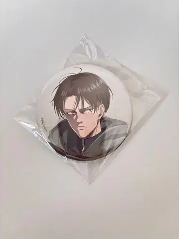 진격의 거인 리바이 캔뱃지 직경 약 7cm 미개봉