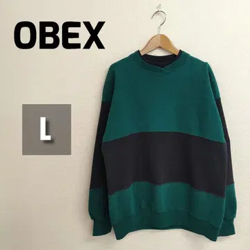 [ 새상품급 ] OBEX Sports 크루넥 트레이닝복 L 그린 90s