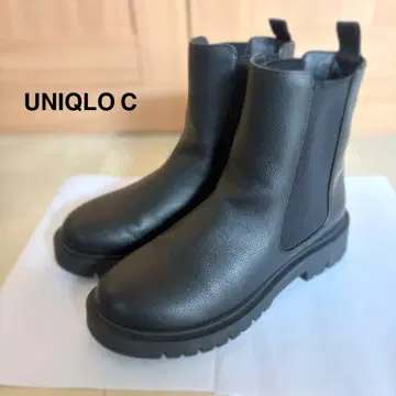 새상품급 UNIQLO C 사이드 고어 부츠 부츠 블랙 유니클로 24