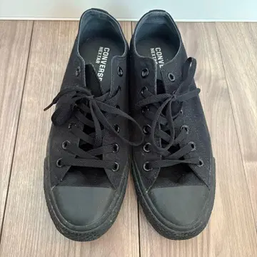 올스타라이트 OX 컨버스 25.5cm 경량 블랙 모노크롬 블랙