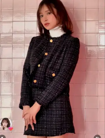 kiiris 키리스 트위드 자켓 블랙