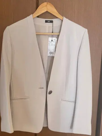 새상품 PLST 노카라 자켓 XS 베이지