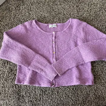 TINA.JOJUN 라벤더 니트 가디건