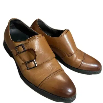 비즈니스 슈즈 남성용 더블 몽크 스트랩 벨트 끈 없는 비즈니스 25