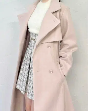 더즈린 2way 칼라 레이디 코트 xs