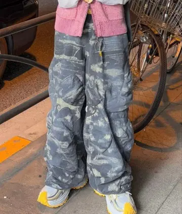 [ a2o ] 3D 버블 팬츠 블랙 M 사이즈