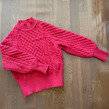 NATURAL BEAUTY BASIC 빨간색 니트 스웨터 FR