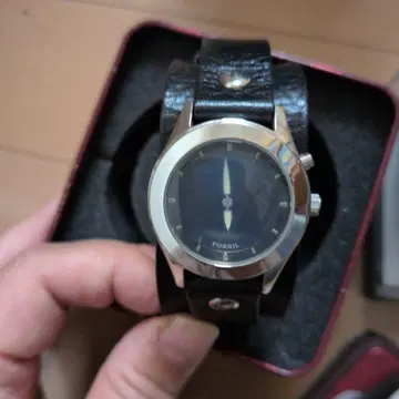 FOSSIL 아날로그 손목시계 블랙